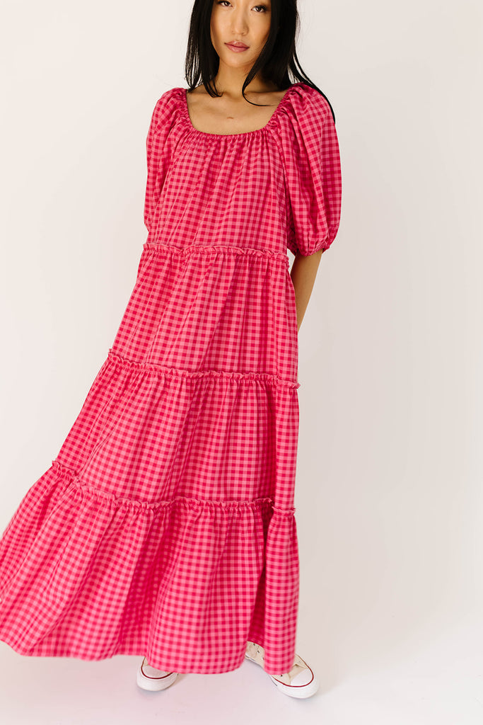 daymaker dress // pink gingham *zoco exclusive*