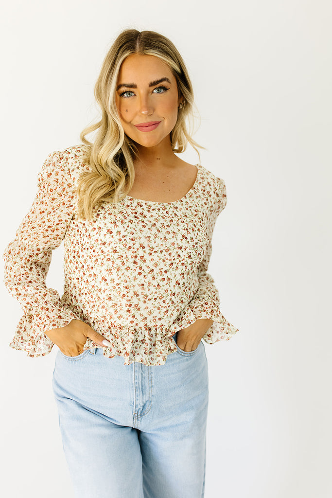 goodbyes floral blouse
