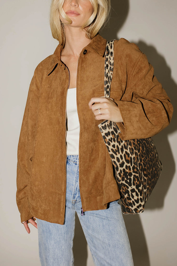 zoco hunny tote bag // leopard