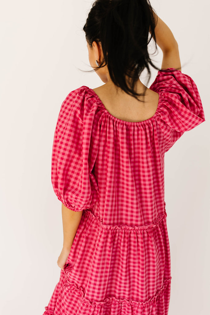 daymaker dress // pink gingham *zoco exclusive*