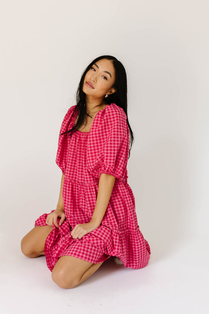daymaker dress // pink gingham *zoco exclusive*