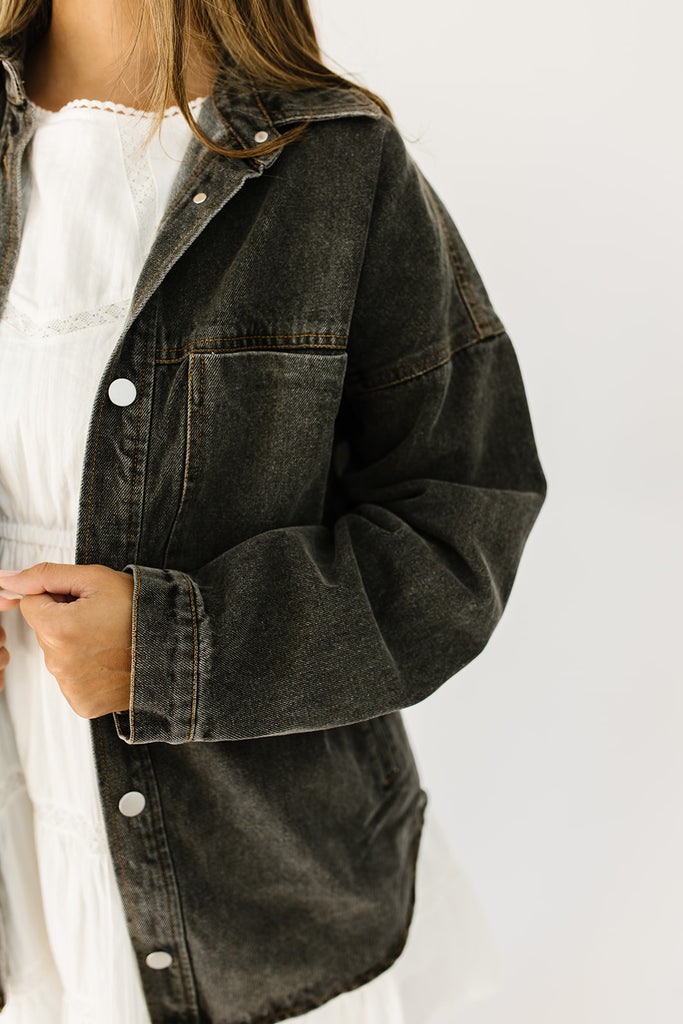 serendipity denim jacket // black *zoco exclusive*