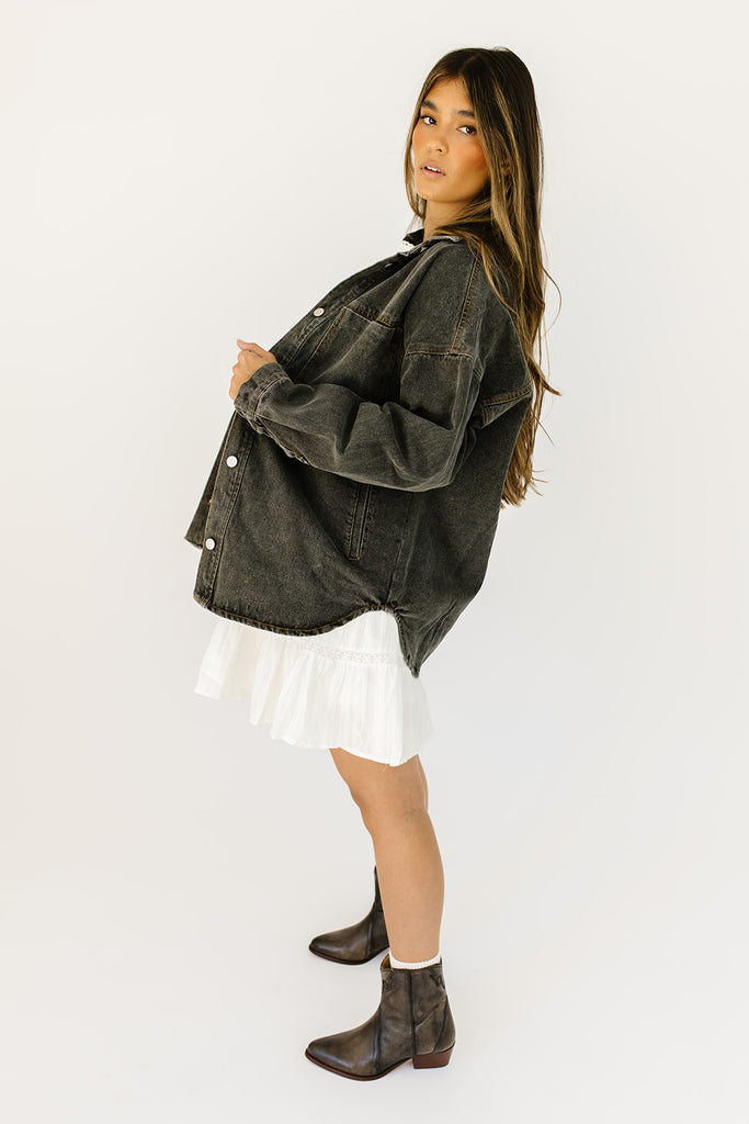 serendipity denim jacket // black *zoco exclusive*