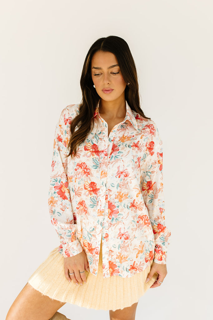 sadie floral button up