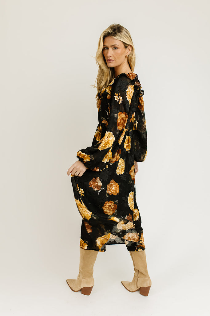 golden hour midi dress