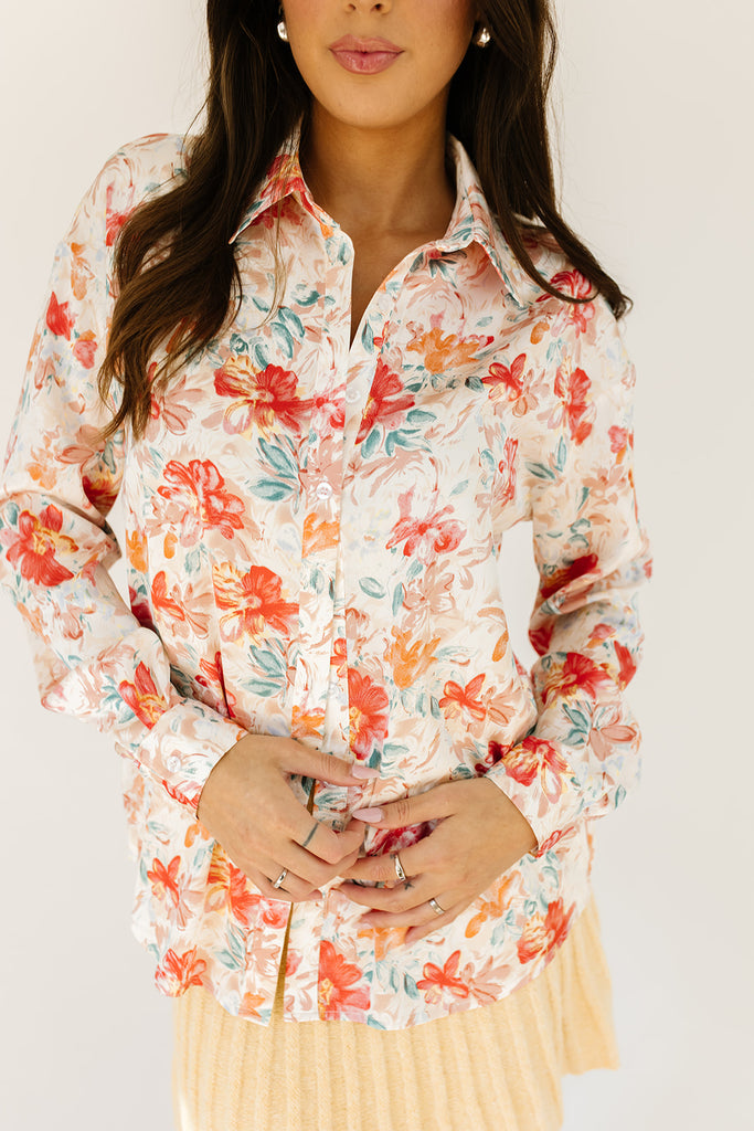 sadie floral button up