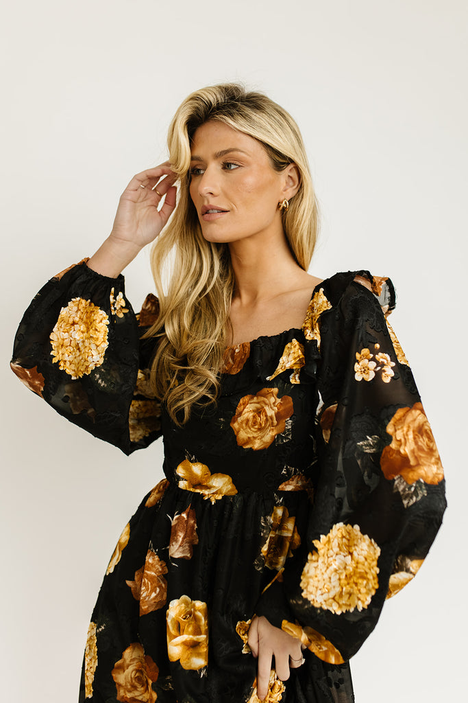 golden hour midi dress