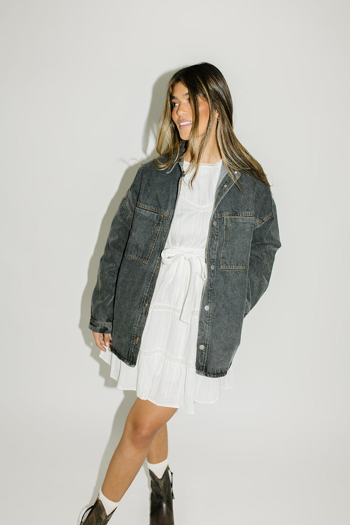 serendipity denim jacket // black *zoco exclusive*