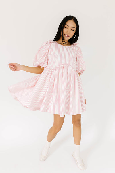 pink and purple striped mini dress Pink and Purple Striped Dress" A-Line Dress for Sale by deanworld
