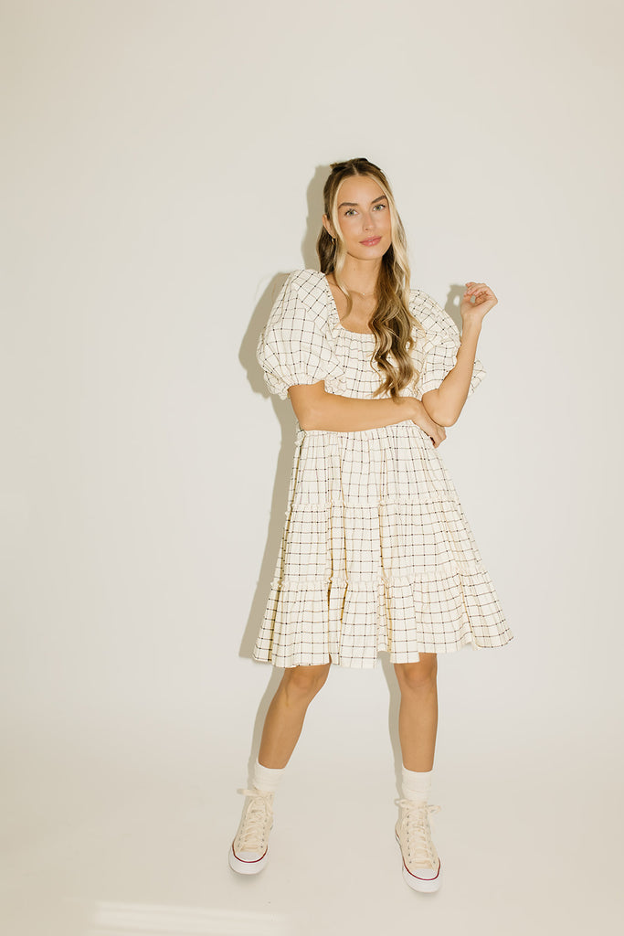 short daymaker dress // windowpane *zoco exclusive*
