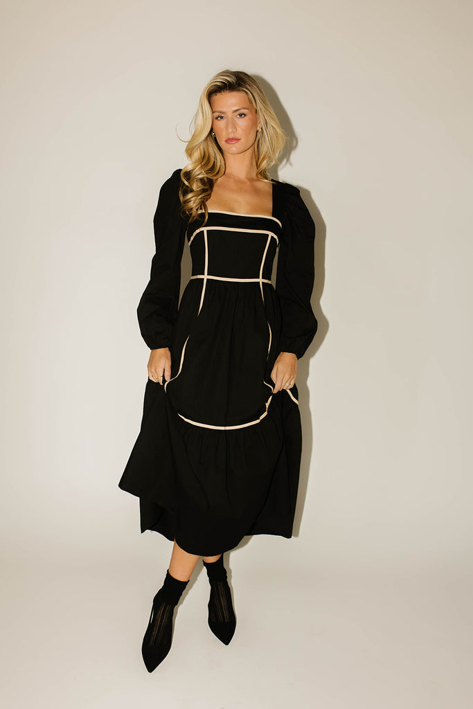 gloria midi dress // black *restocked*