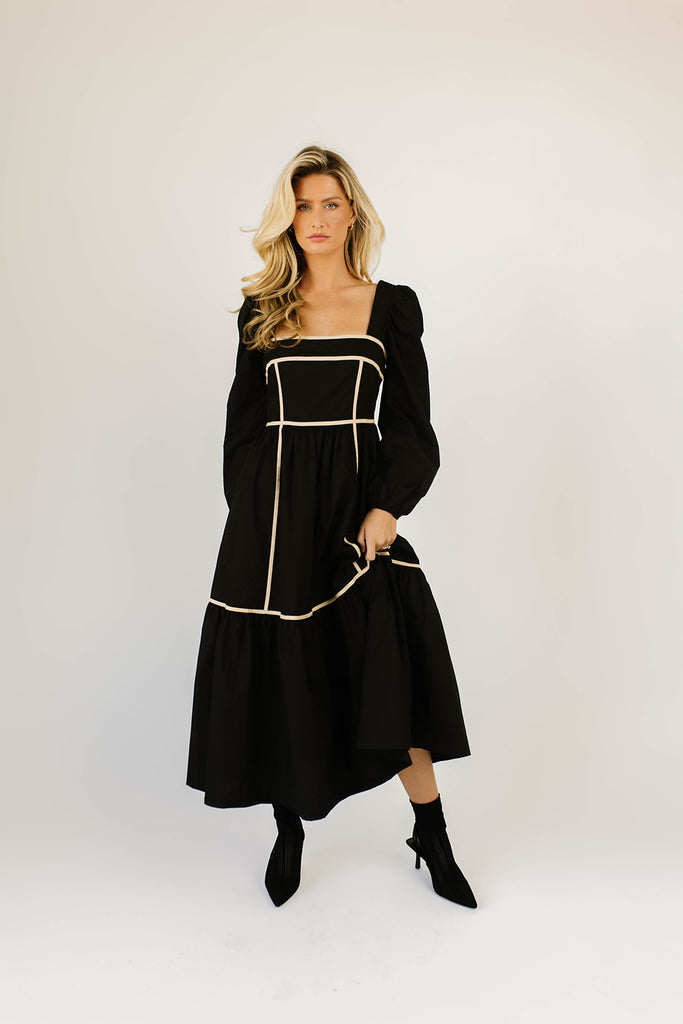 gloria midi dress // black *restocked*