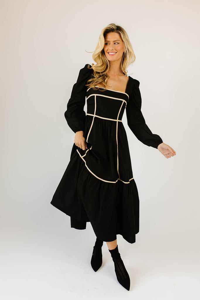 gloria midi dress // black *restocked*