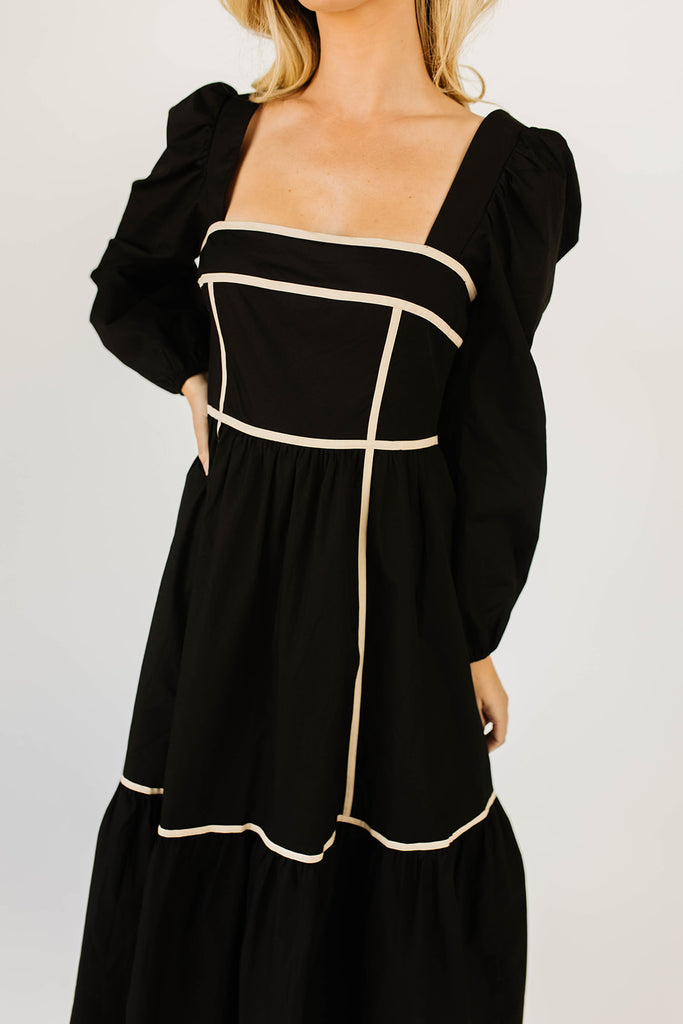 gloria midi dress // black *restocked*