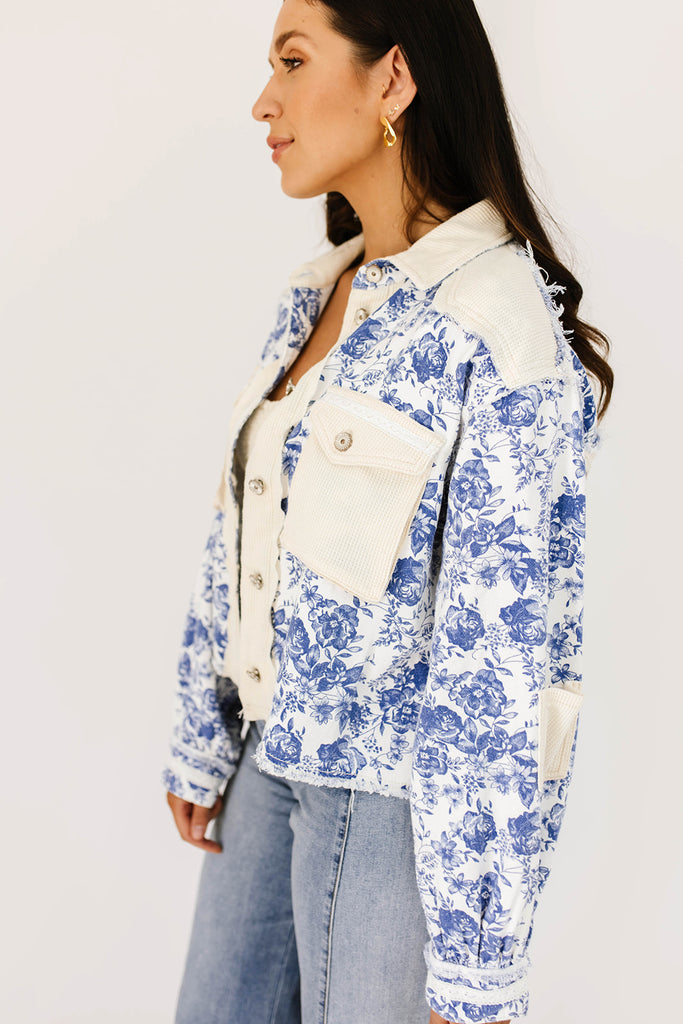 high tea shirt jacket