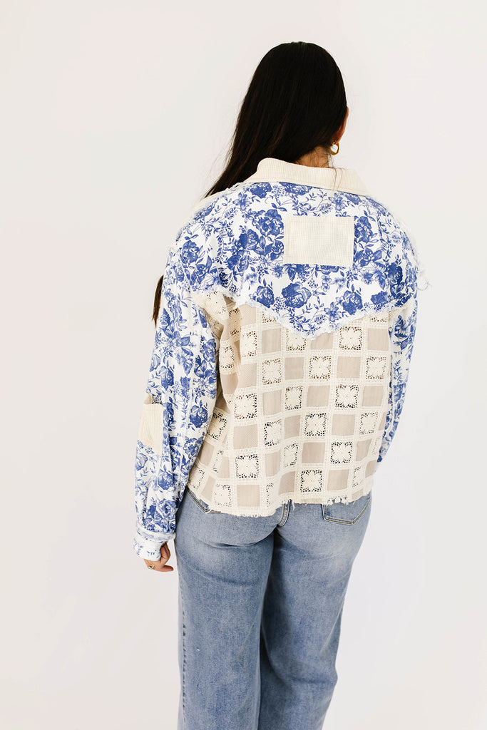 high tea shirt jacket