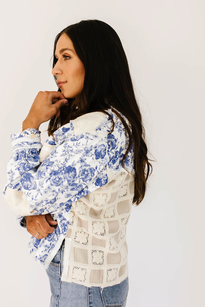 high tea shirt jacket