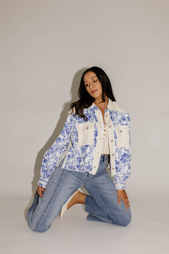 high tea shirt jacket