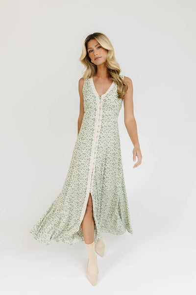 honey floral maxi dress *restocked* small