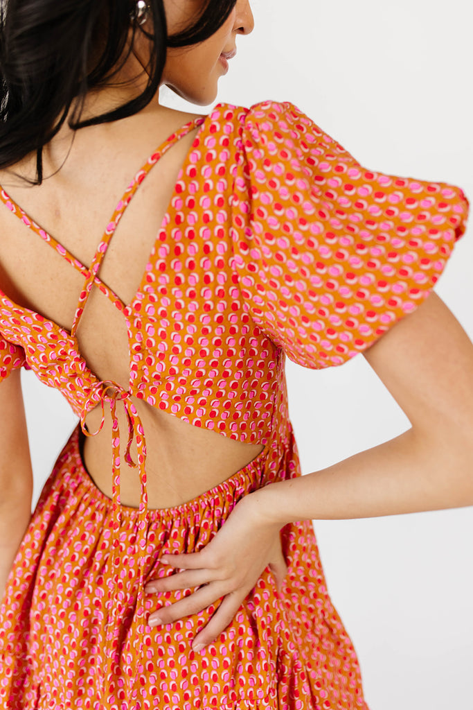 louie puff sleeve dress