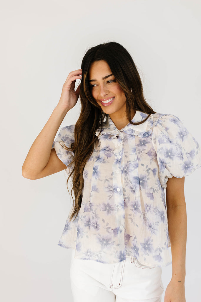 river floral blouse