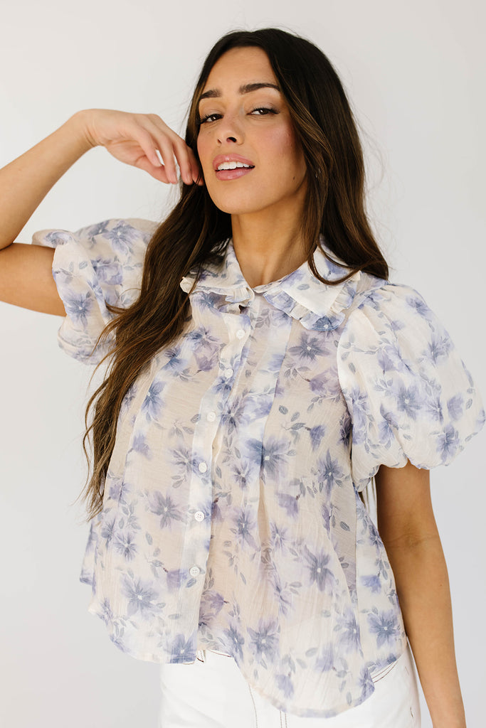 river floral blouse