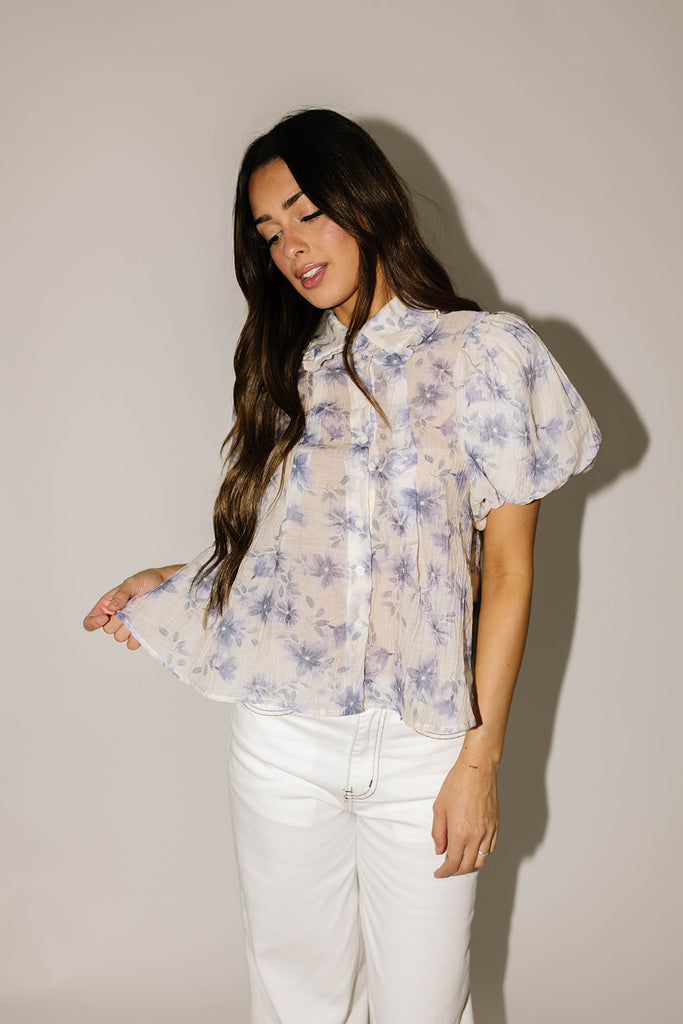 river floral blouse