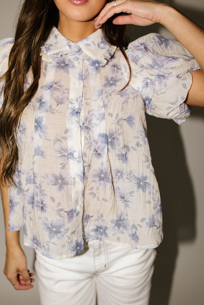 river floral blouse