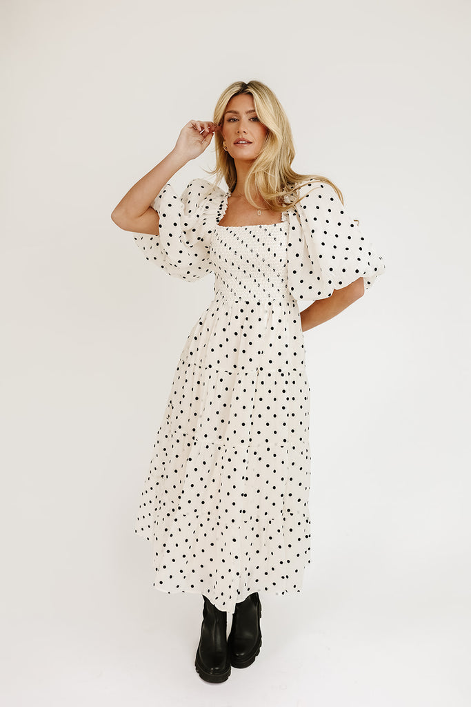 scout puff sleeve dress // polka dot *zoco exclusive*