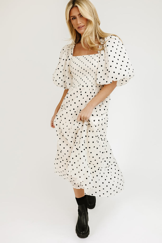scout puff sleeve dress // polka dot *zoco exclusive*
