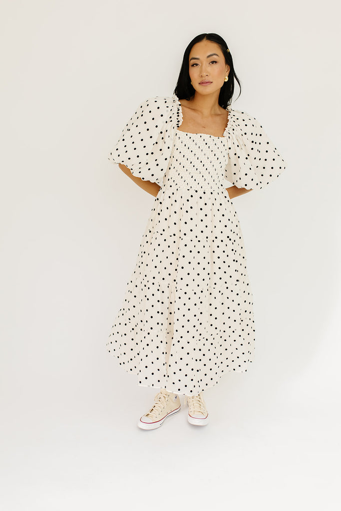 scout puff sleeve dress // polka dot *zoco exclusive*