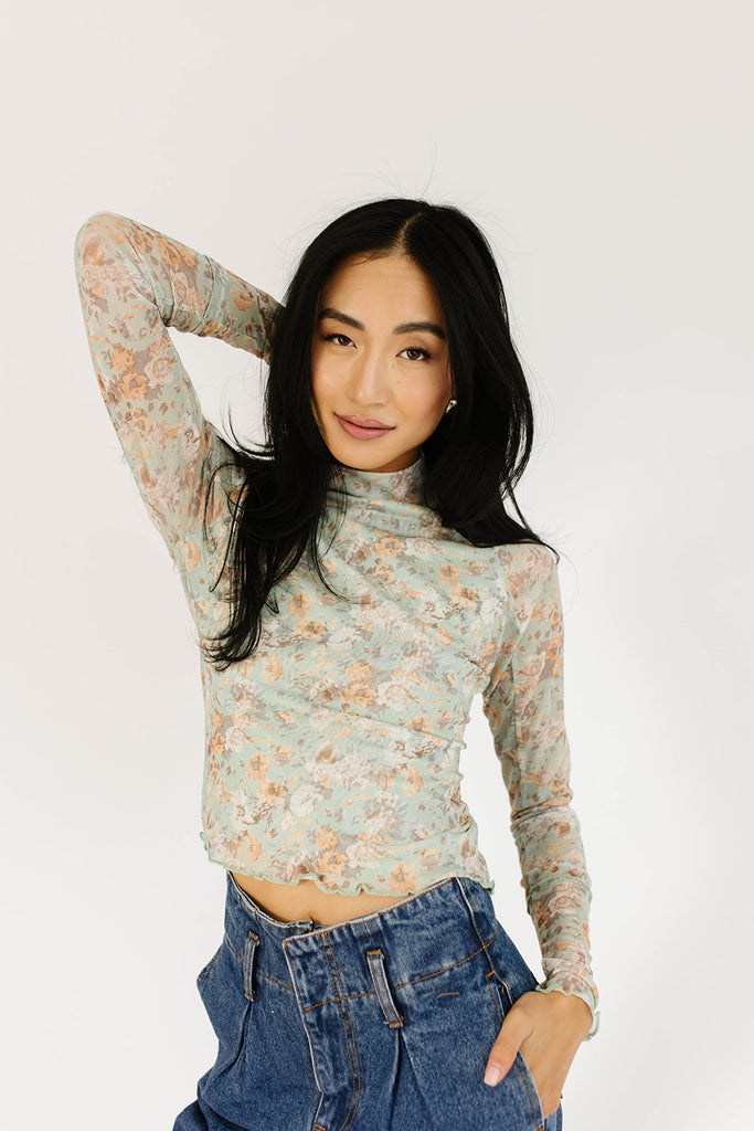 new england floral top