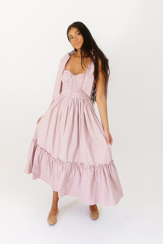 wesley maxi dress // mauve