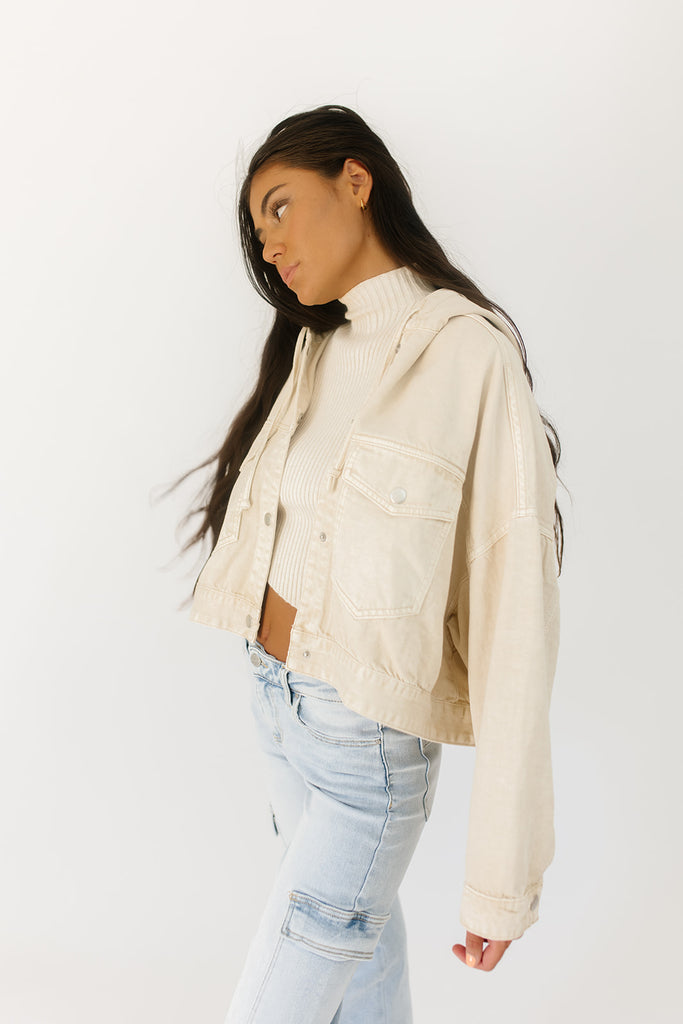 here to stay utility jacket // oat