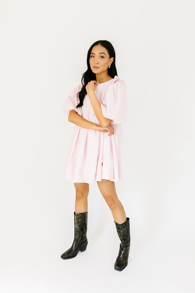 enchanted striped mini dress *restocked*