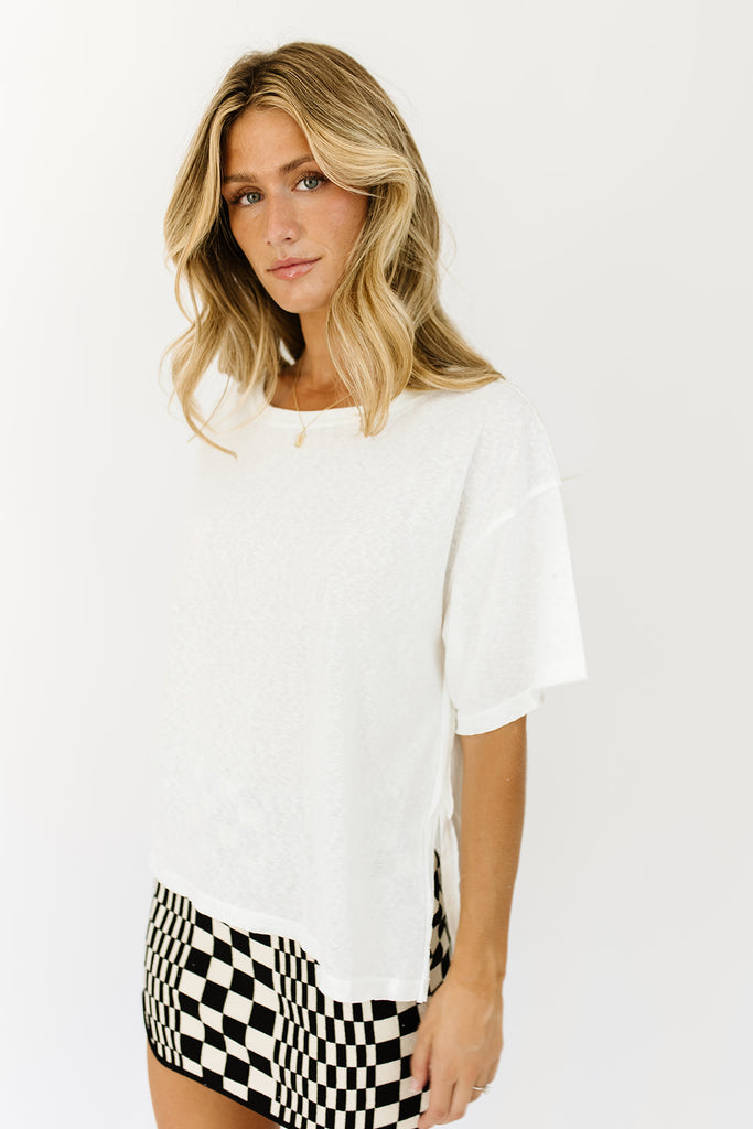 always right tee // white