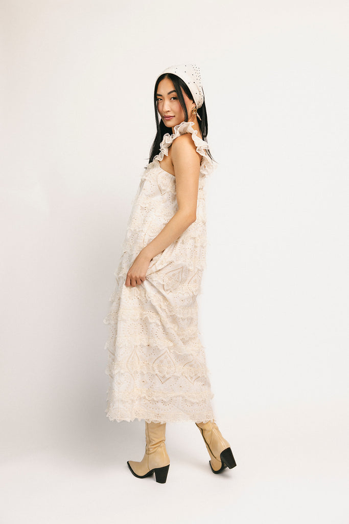 love struck maxi dress // off white *zoco exclusive*