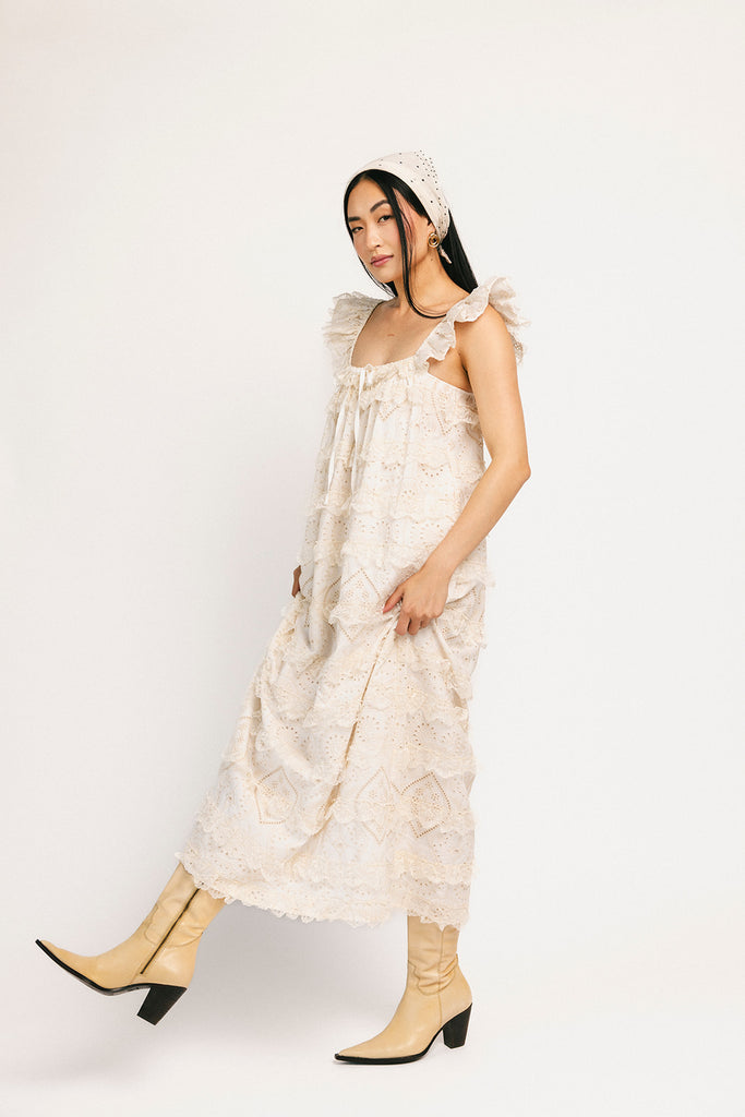 love struck maxi dress // off white *zoco exclusive*