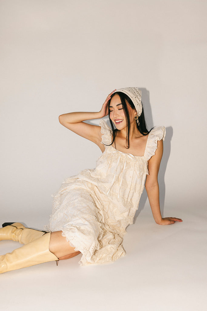 love struck maxi dress // off white *zoco exclusive*