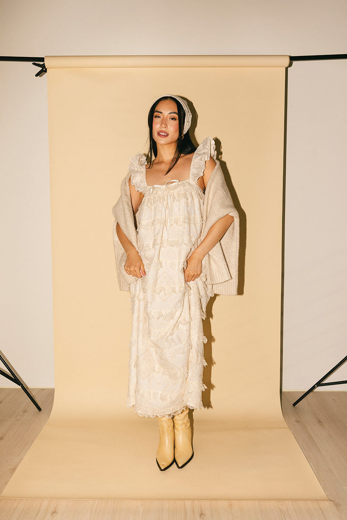 love struck maxi dress // off white *zoco exclusive*