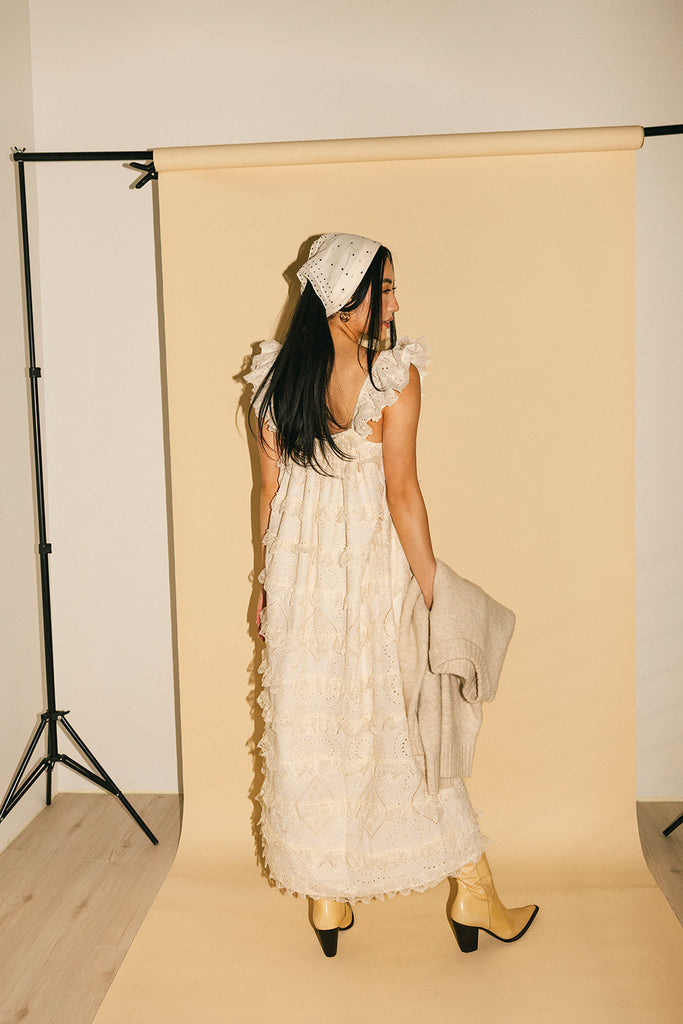 love struck maxi dress // off white *zoco exclusive*
