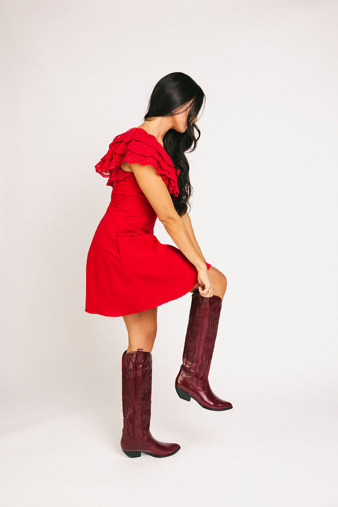 goldie mini dress // red *zoco exclusive*