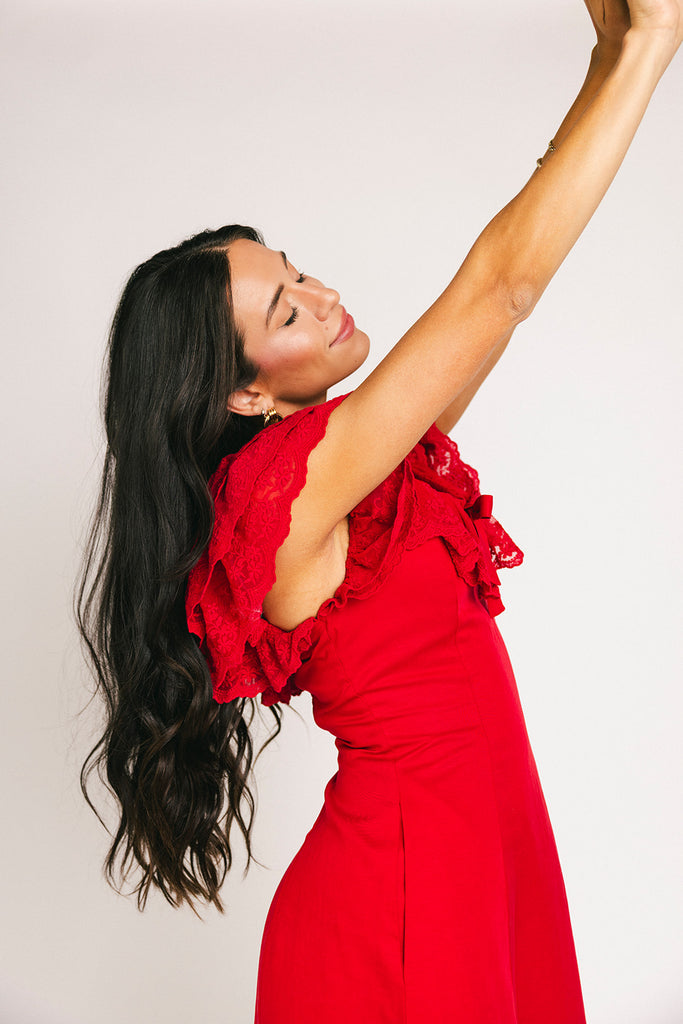 goldie mini dress // red *zoco exclusive*