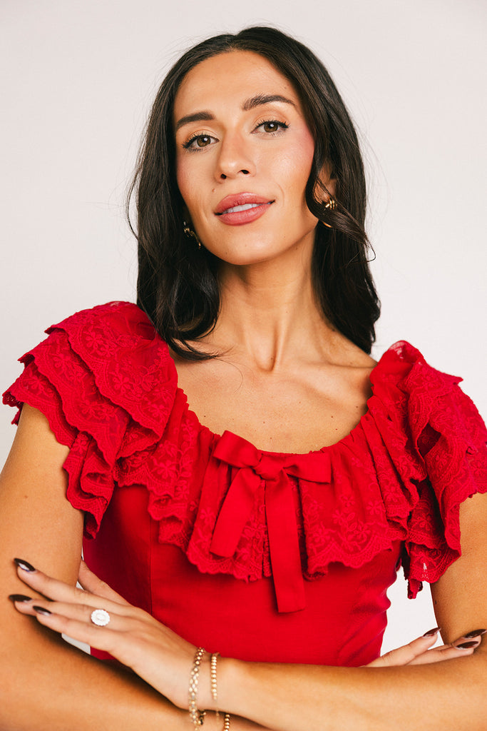 goldie mini dress // red *zoco exclusive*