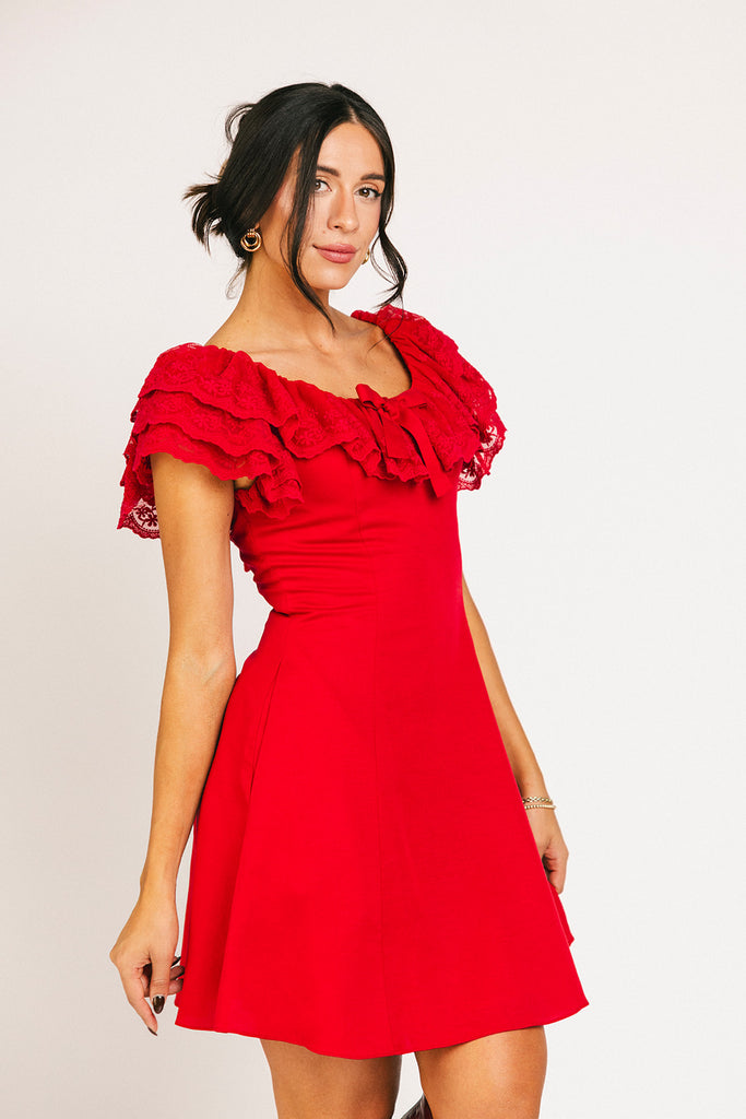 goldie mini dress // red *zoco exclusive*