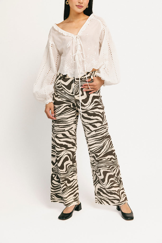 zebra denim