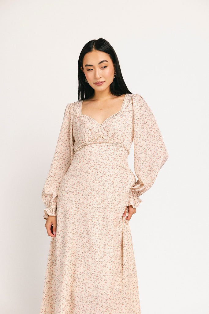 sweet nothings maxi dress // cream