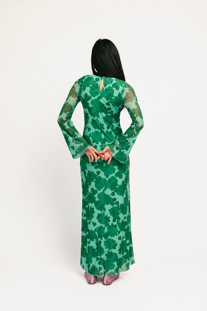 be right there mesh dress // green *zoco exclusive*