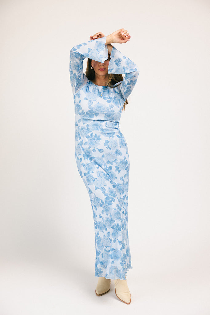 be right there mesh dress // blue *zoco exclusive*