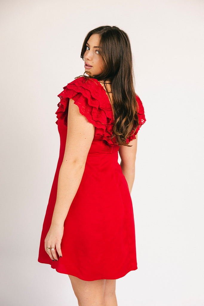 goldie mini dress // red *zoco exclusive*
